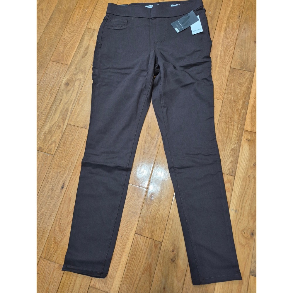 Nine West Heidi Pull On Jeggings Coffee Roast Brown Stretch Pants Size 8